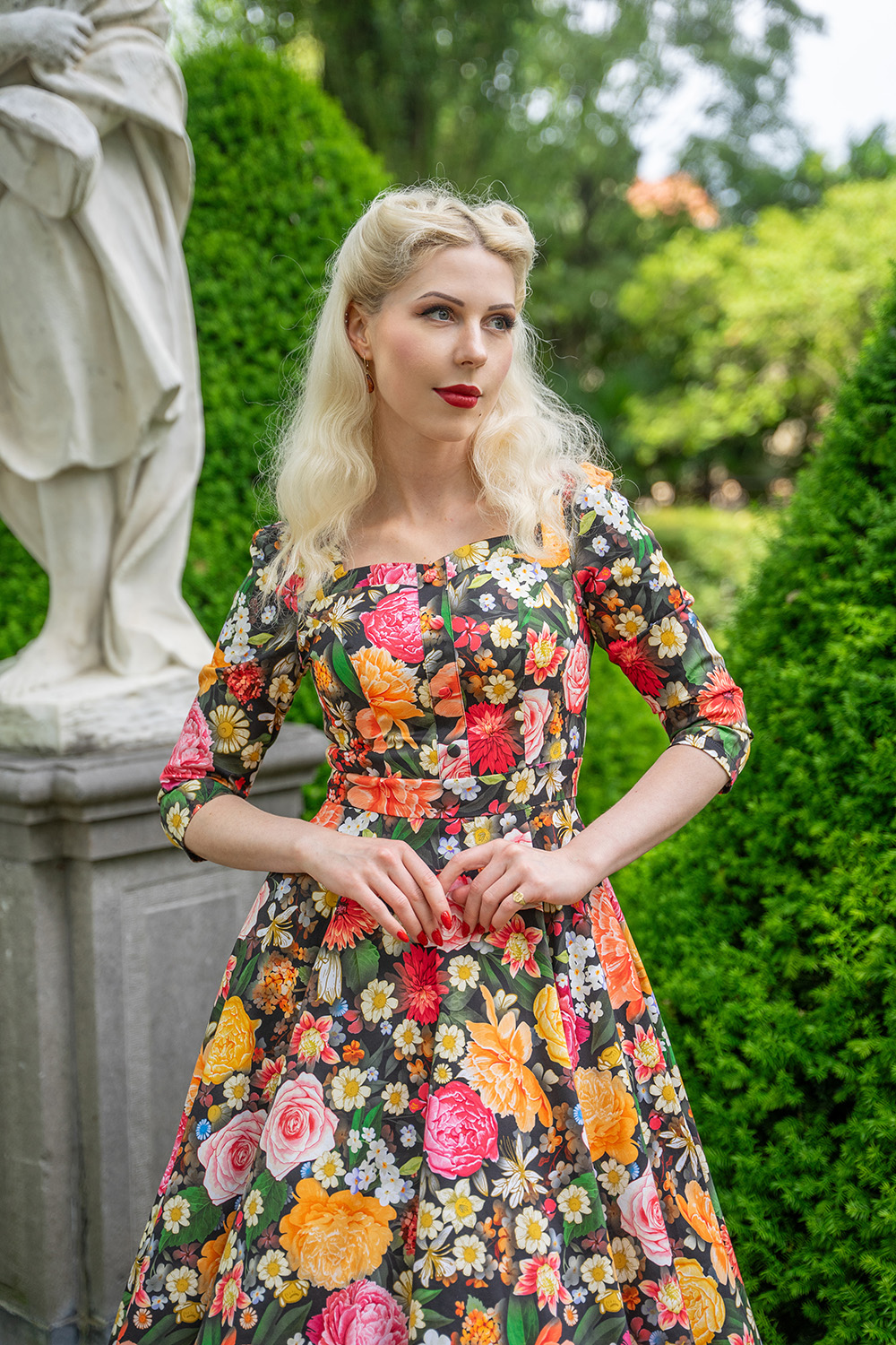 Cassidy Floral Swing Dress